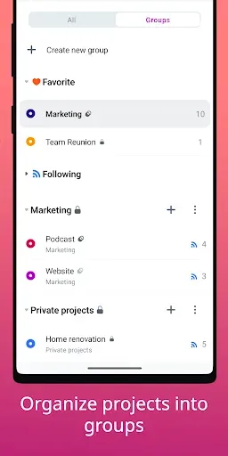 Скриншот 8 — Nozbe: Tasks & Projects