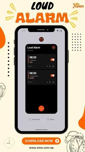 Скриншот 4 — Loud Alarm Clock - Never Sleep