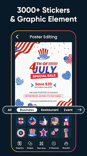 Скриншот 4 — Poster Maker, Flyer Maker