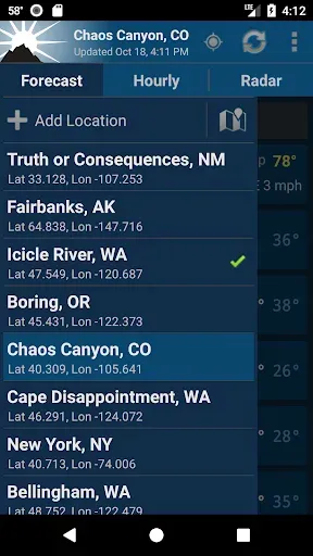 Скриншот 6 — NOAA Weather Unofficial