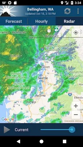 Скриншот 3 — NOAA Weather Unofficial (Pro)