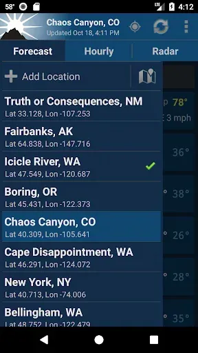 Скриншот 6 — NOAA Weather Unofficial (Pro)