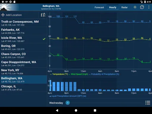 Скриншот 8 — NOAA Weather Unofficial (Pro)