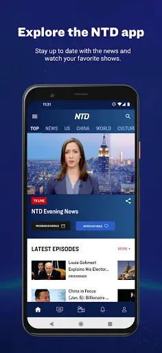 Скриншот 1 — NTD News: 24/7 Live Television