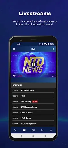 Скриншот 2 — NTD News: 24/7 Live Television