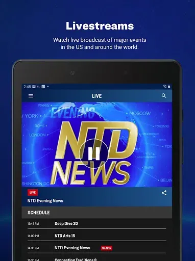 Скриншот 7 — NTD News: 24/7 Live Television