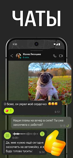 Скриншот 2 — Meera: мессенджер, звонки
