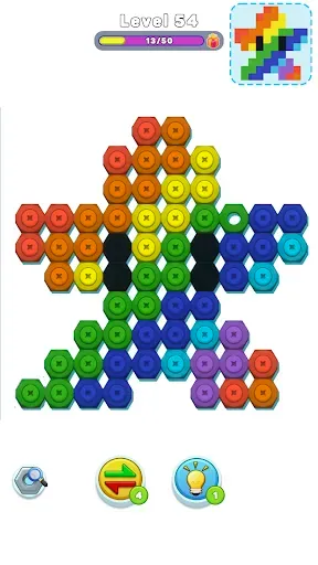 Скриншот 5 — Nut n Bolt Sort: Color Puzzle