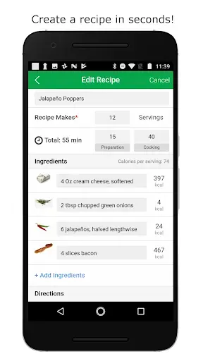 Скриншот 2 — Track - Calorie Counter