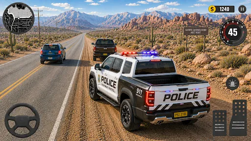Скриншот 1 — US Police Car Chase 3d 2026