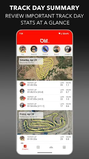 Скриншот 2 — LITPro - GPS Lap Timer