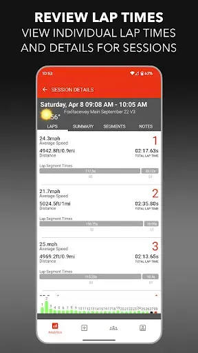 Скриншот 4 — LITPro - GPS Lap Timer
