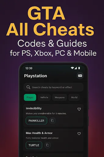 Скриншот 7 — GTA All Cheats -Codes & Guides