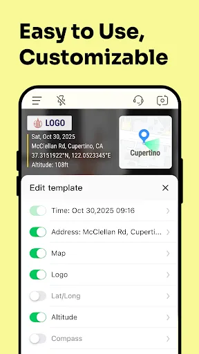 Скриншот 3 — Timemark Camera-Timestamp, GPS