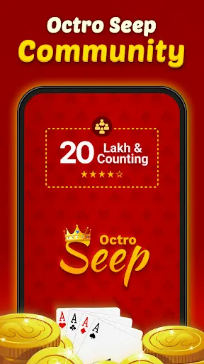 Скриншот 1 — Seep by Octro- Sweep Card Game