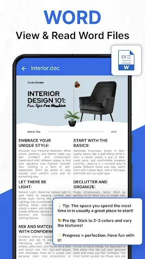 Скриншот 4 — Document Viewer PDF, DOC, ZIP