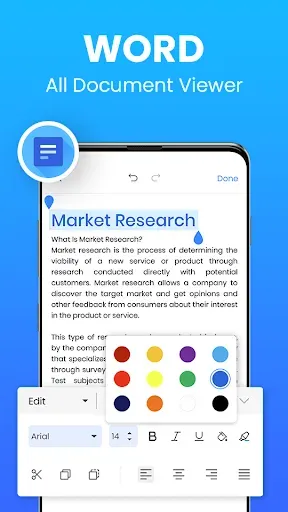 Скриншот 2 — Word Document: DOCX, PDF, XLSX