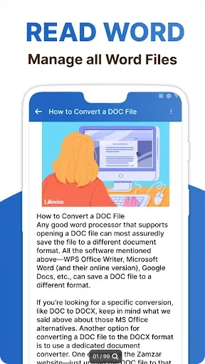 Скриншот 2 — Word-Excel-PDF-PPT Docs Reader