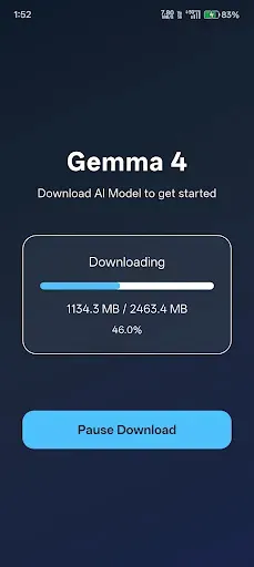 Скриншот 1 — Gemma 4- Offline AI