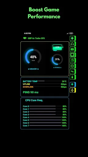 Скриншот 1 — Game Booster Pro 6x Turbo GFX
