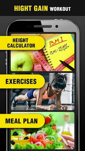 Скриншот 1 — Height Increase Exercises App