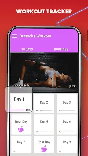 Скриншот 4 — Buttocks Workout: Hips Workout