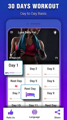 Скриншот 1 — Belly Fat Burning Workout