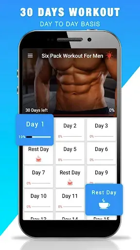 Скриншот 1 — Abs Workout for Men - Six Pack
