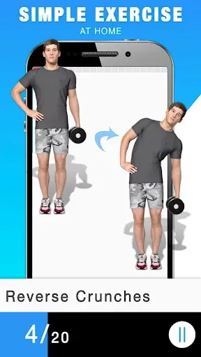 Скриншот 3 — Abs Workout for Men - Six Pack