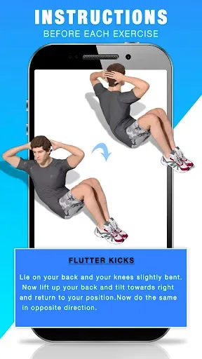 Скриншот 4 — Abs Workout for Men - Six Pack