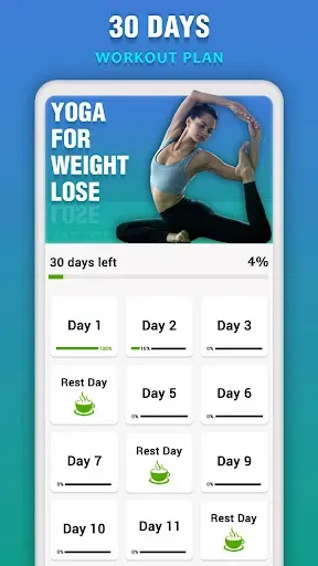 Скриншот 1 — Yoga for Weight Loss, Workout