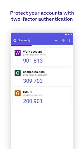Скриншот 2 — Okta Verify