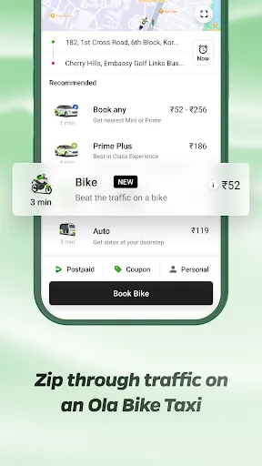 Скриншот 3 — Ola: Book Cab, Auto, Bike Taxi