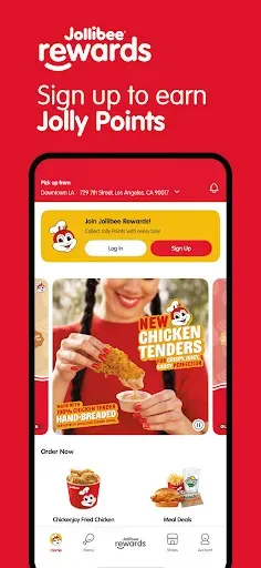 Скриншот 1 — Jollibee - Order & Rewards