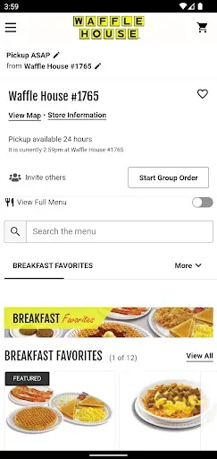 Скриншот 3 — Waffle House Ordering