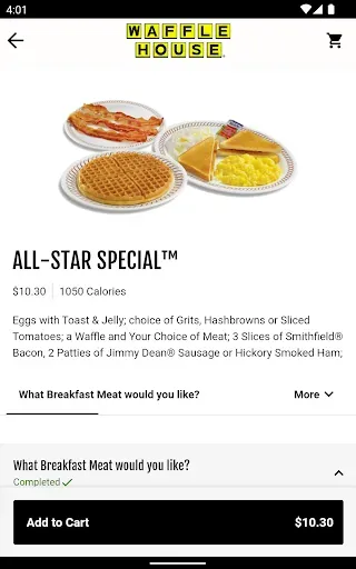 Скриншот 8 — Waffle House Ordering