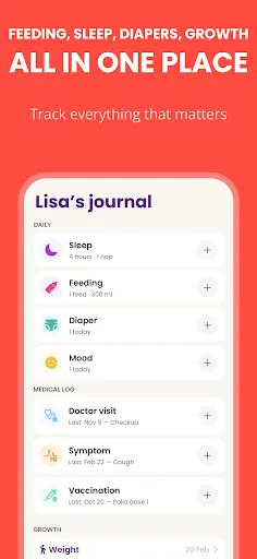 Скриншот 5 — Baby Leap: Baby Tracker, Diary