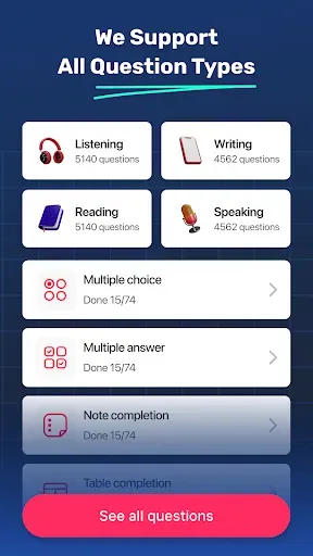 Скриншот 4 — IELTS Practice & Prep OneIELTS