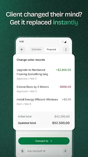 Скриншот 4 — Handoff Construction Estimator