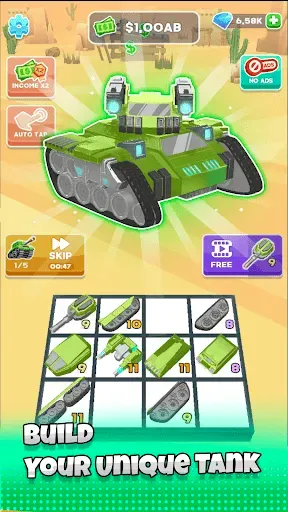 Скриншот 4 — Idle Merger: Tank Battle