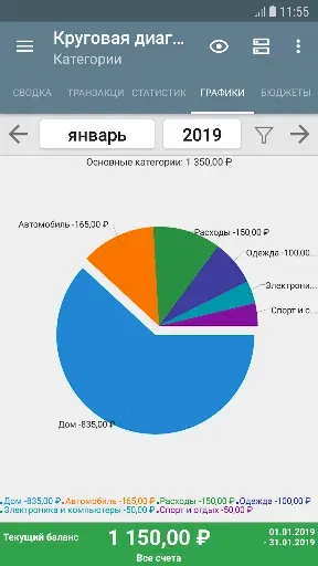 Скриншот 3 — Мой бюджет