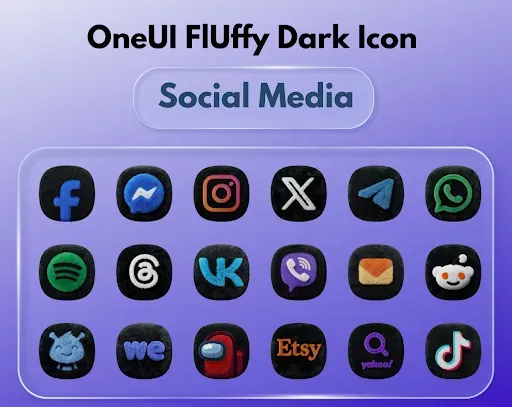 Скриншот 3 — OneUI Fluffy Dark Icons