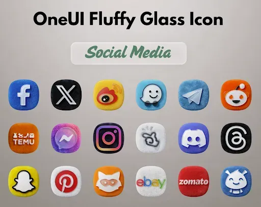 Скриншот 3 — OneUI Fluffy Glass Icons