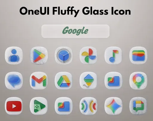 Скриншот 7 — OneUI Fluffy Glass Icons