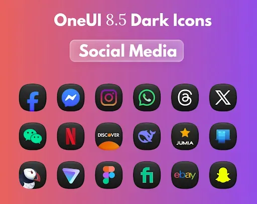 Скриншот 7 — OneUi 8.5 Dark Icons