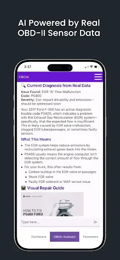 Скриншот 2 — OBDAI: OBD2 AI Car Scanner