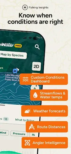 Скриншот 3 — onWater Fish - Fishing Spots