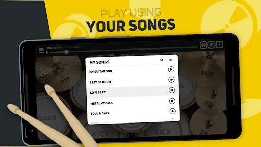 Скриншот 4 — SUPER DRUM - Play Drum!