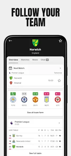 Скриншот 3 — Apex Football: текущий счет