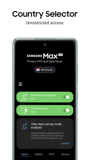 Скриншот 3 — Samsung Max VPN & Data Saver